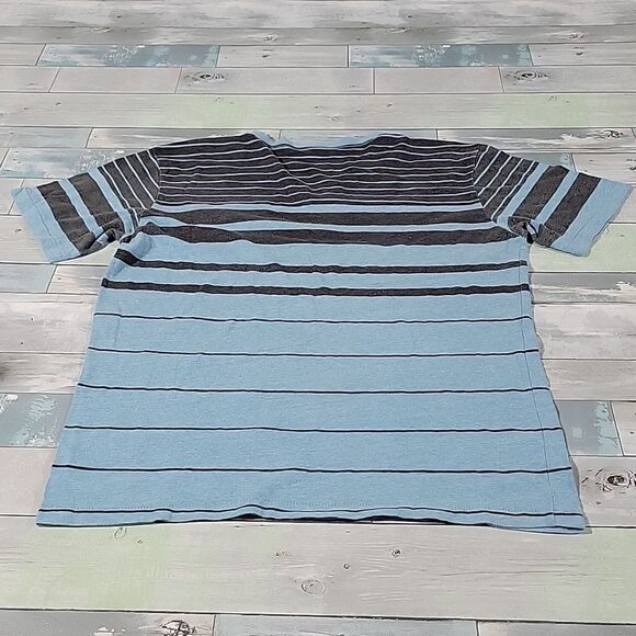 Element Blue & Gray V-Neck Shirt sz Large - Picture 3 of 4